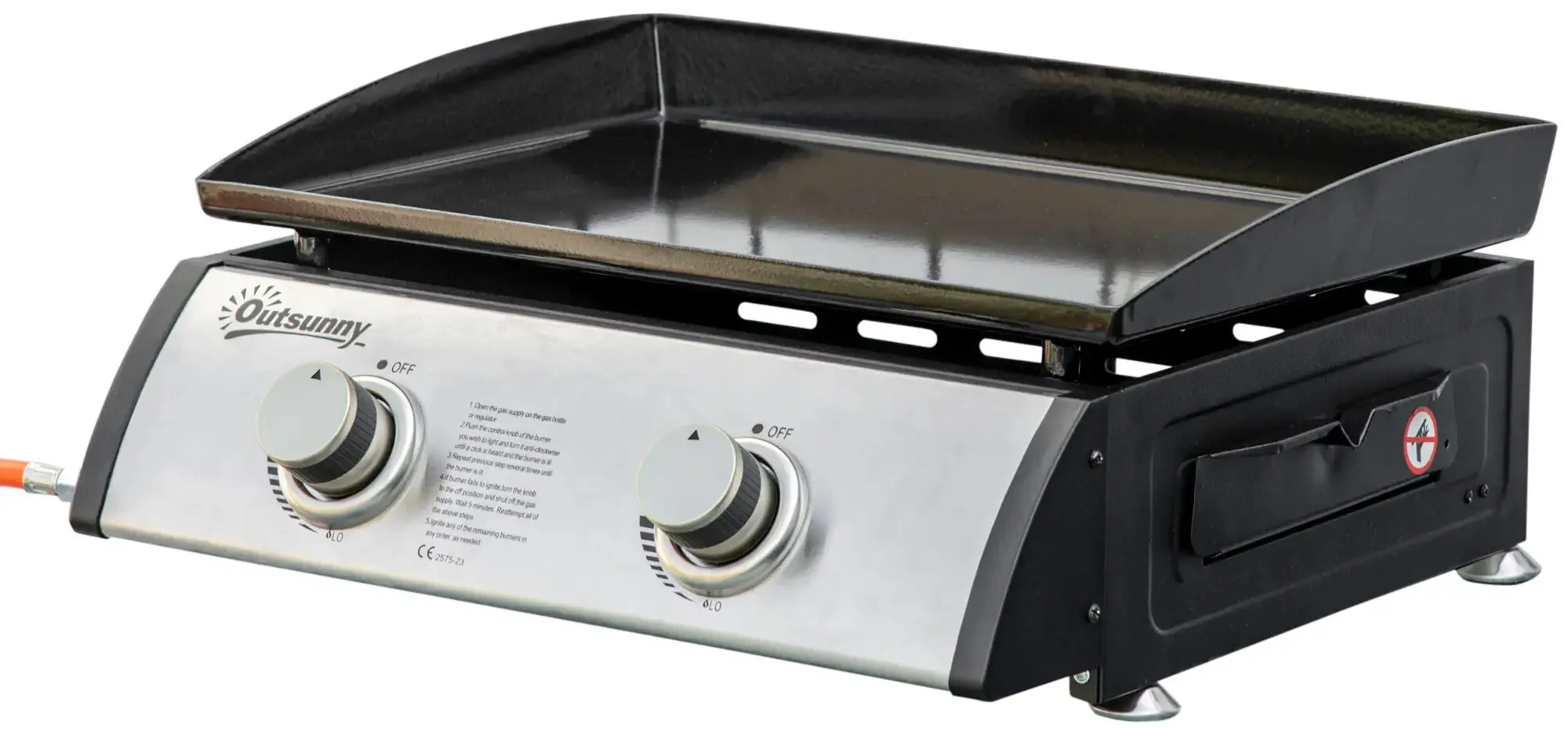 Gratar pe gaz portabil Outsunny 846-108V50SR (Silver) - 2