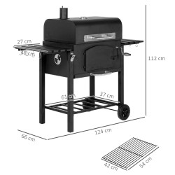Гриль-коптильня Outsunny 846-077V00BK (Black) Thumb