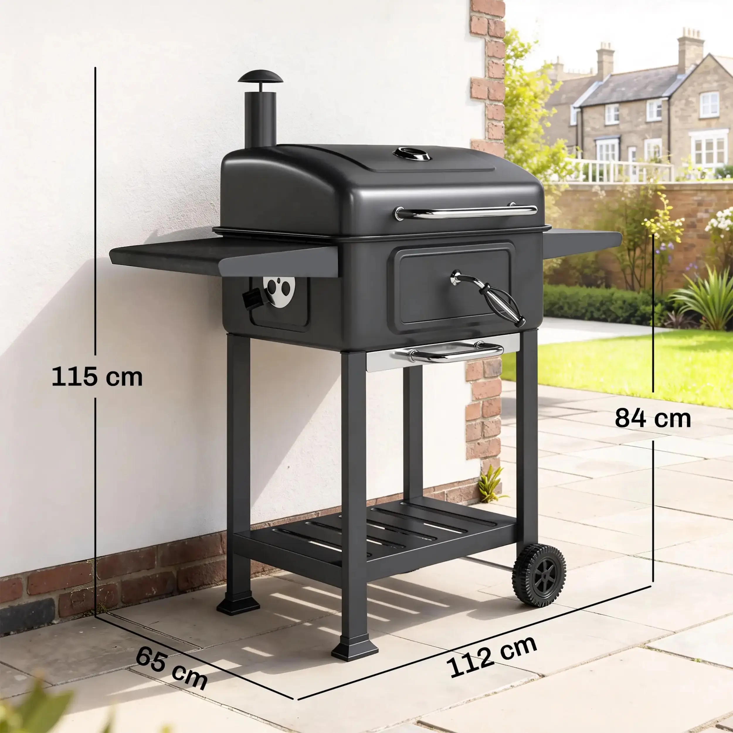 Гриль-коптильня Outsunny 846-234V00BK (Black) - 4