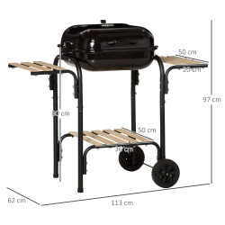 Grill Outsunny 846-096 (Black) Thumb