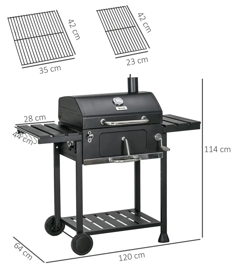 Grill Outsunny 846-135V00BK (Black) - 6
