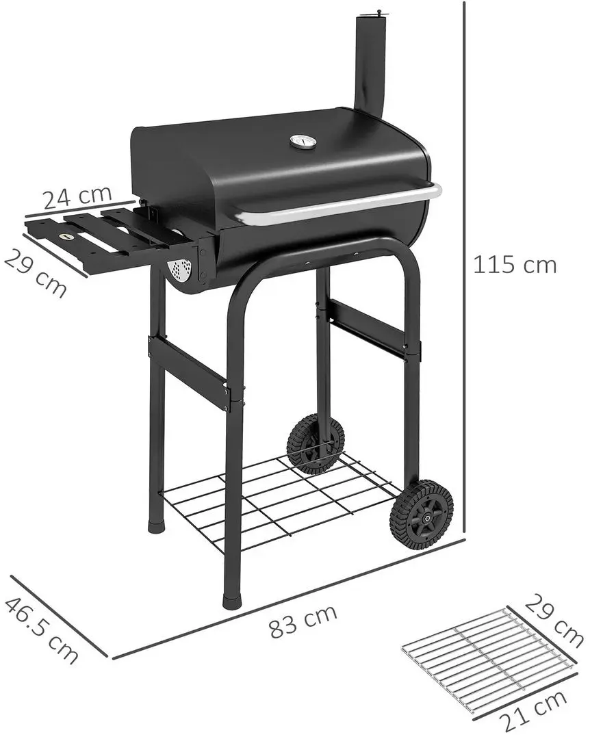 Gratar Outsunny 846-148V00BK (Black)