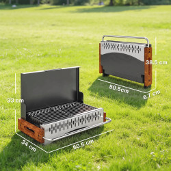 Гриль Outsunny 846-251V00BK (Black/Inox) Thumb