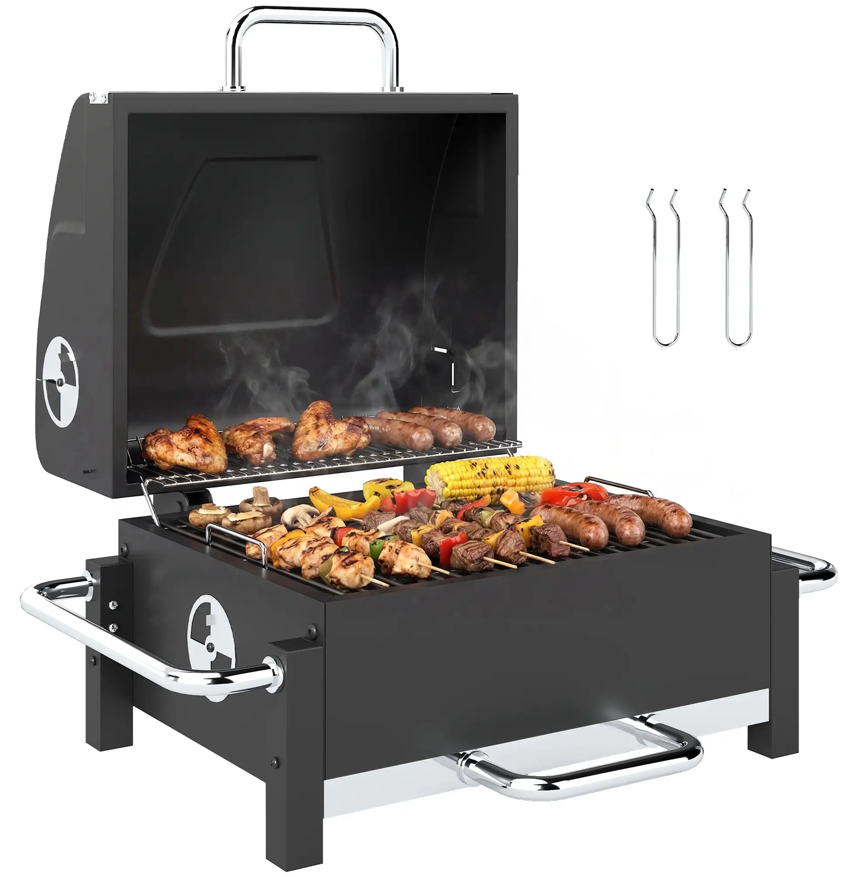Grill Outsunny 846-272V00BK (Black) - 4