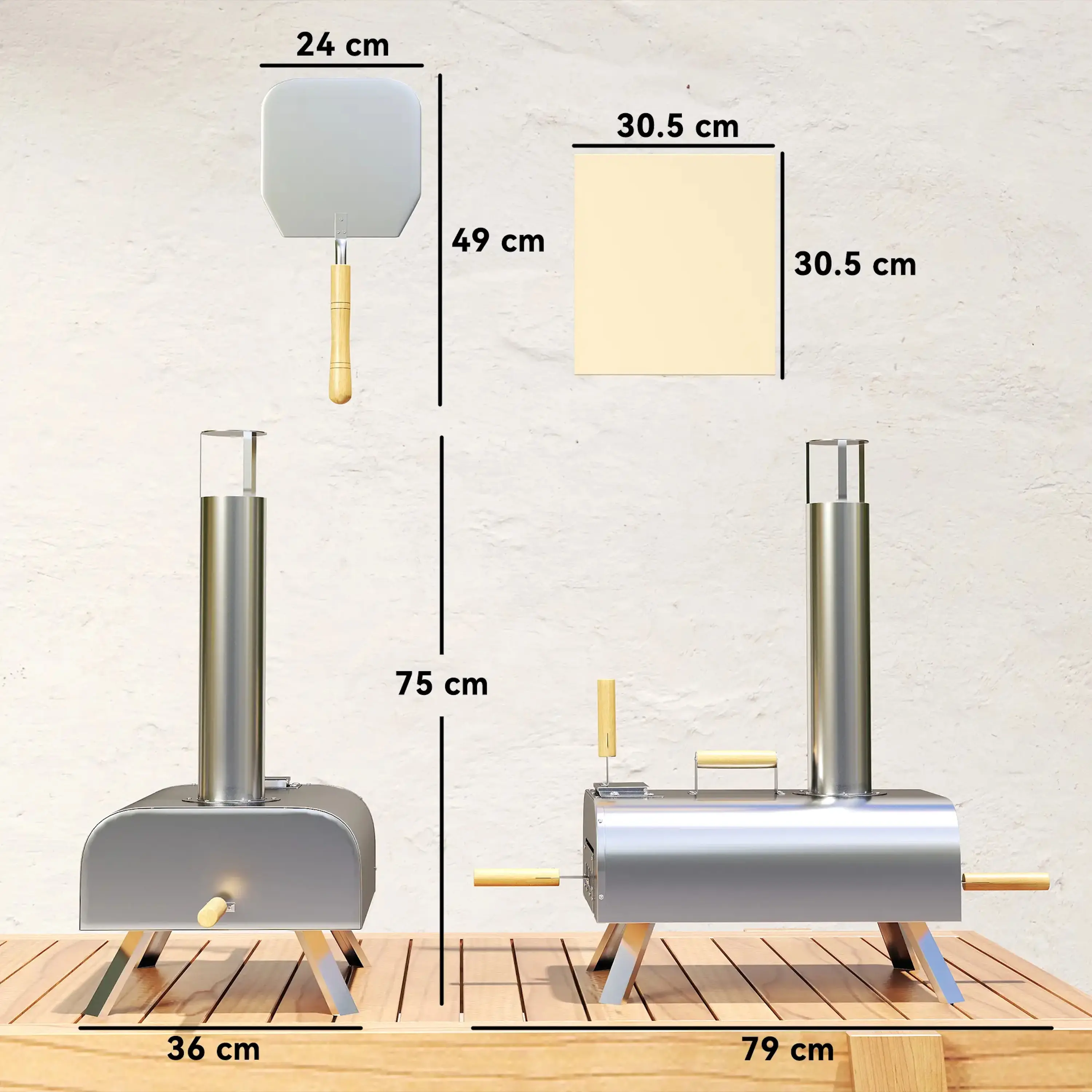 Печь для пиццы Outsunny 846-198V00SR (Silver) - 5