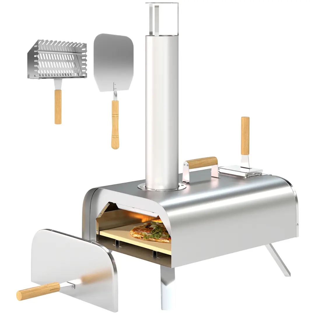 Печь для пиццы Outsunny 846-198V00SR (Silver)