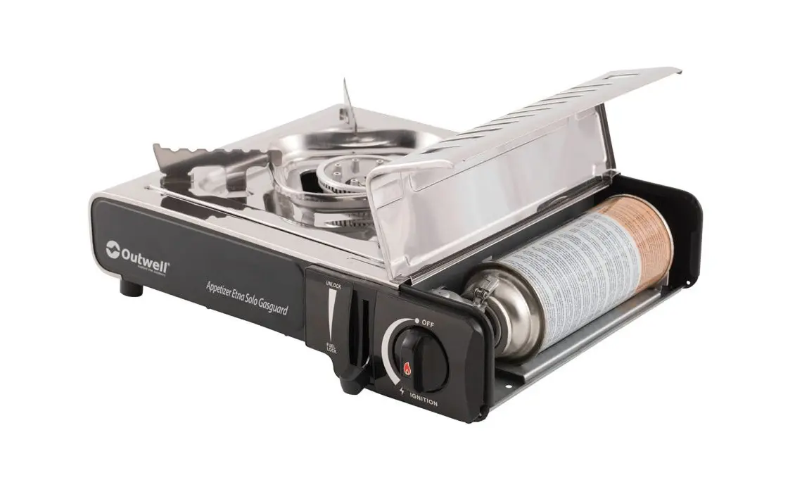 Aragaz pentru camping Outwell Appetizer Etna Solo Gasguard (Silver Grey)