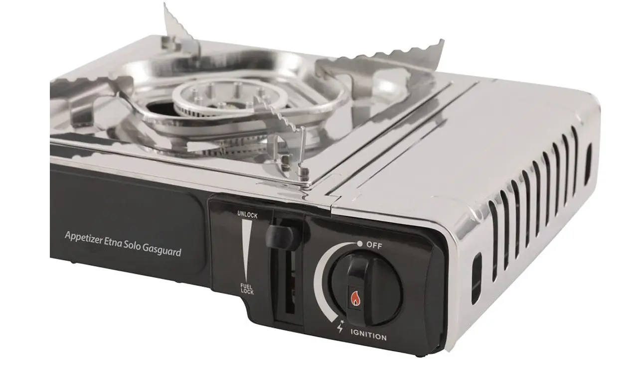 Aragaz pentru camping Outwell Appetizer Etna Solo Gasguard (Silver Grey)
