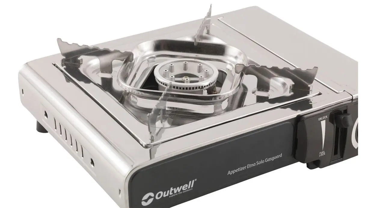 Aragaz pentru camping Outwell Appetizer Etna Solo Gasguard (Silver Grey)