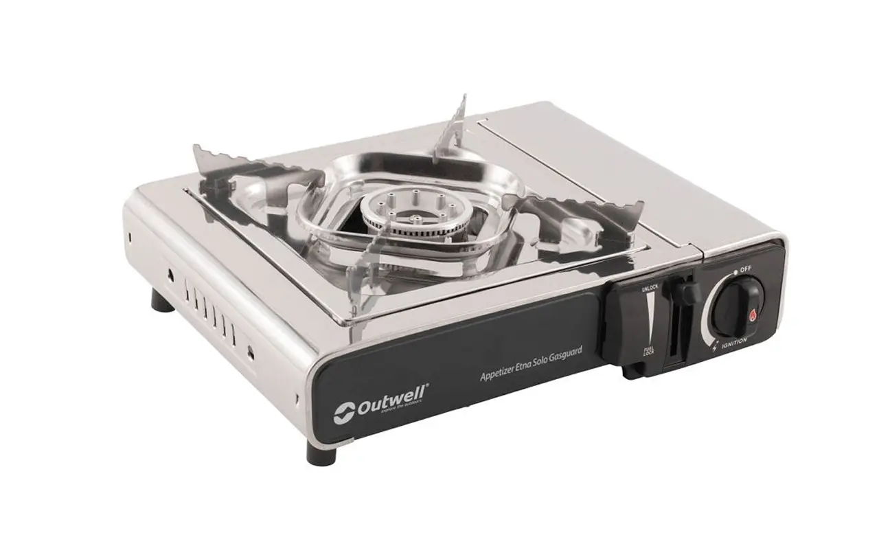 Aragaz pentru camping Outwell Appetizer Etna Solo Gasguard (Silver Grey)