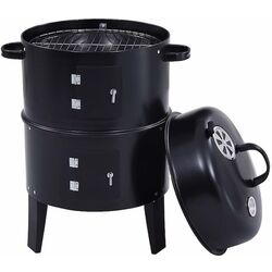 Гриль-коптильня 3в1 Procart BBQ19 (Black) Thumb