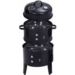 Гриль-коптильня 3в1 Procart BBQ19 (Black) Thumb