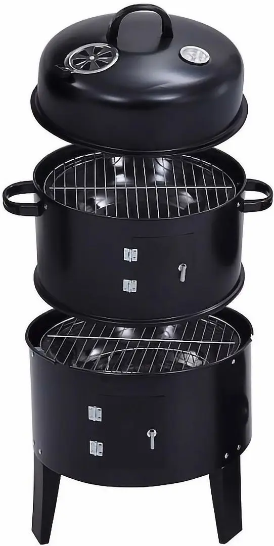 Гриль-коптильня 3в1 Procart BBQ19 (Black) - 4