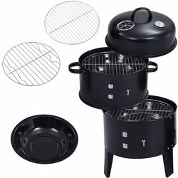Гриль-коптильня 3в1 Procart BBQ19 (Black) Thumb