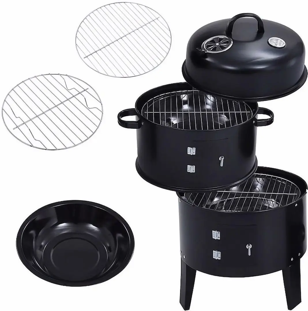 Гриль-коптильня 3в1 Procart BBQ19 (Black) - 5