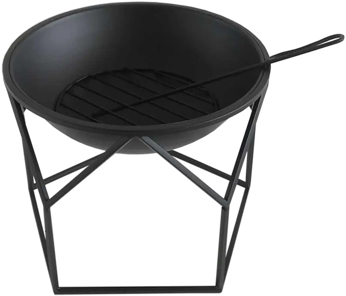 Gratar cu vatra Saska Garden 1033594 (Black)