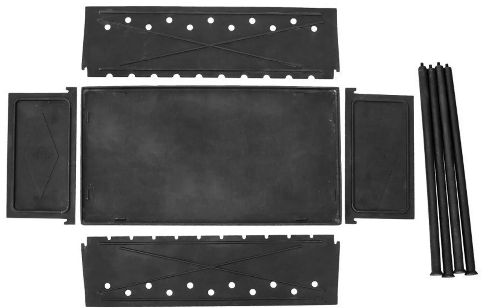 Мангал сборный Syton ТМ 550х300мм (Black) - 2