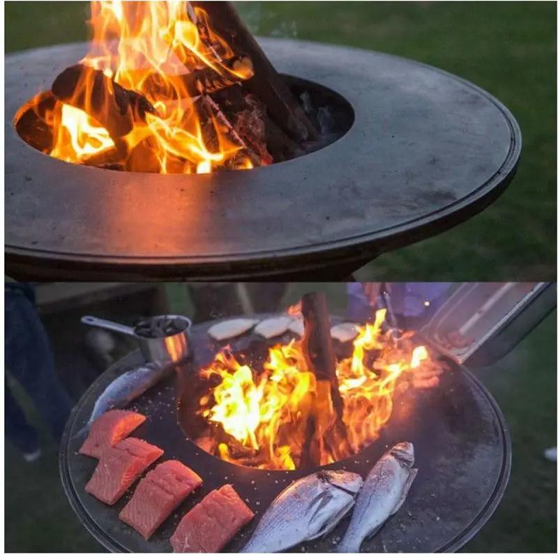 Gratar cu vatra Taranis Banket 100cm (Inox) - 4