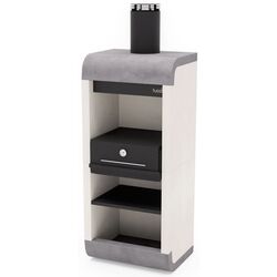 Gratar cu cuptor de pizza Tuozi Sud Plus (Black/White)