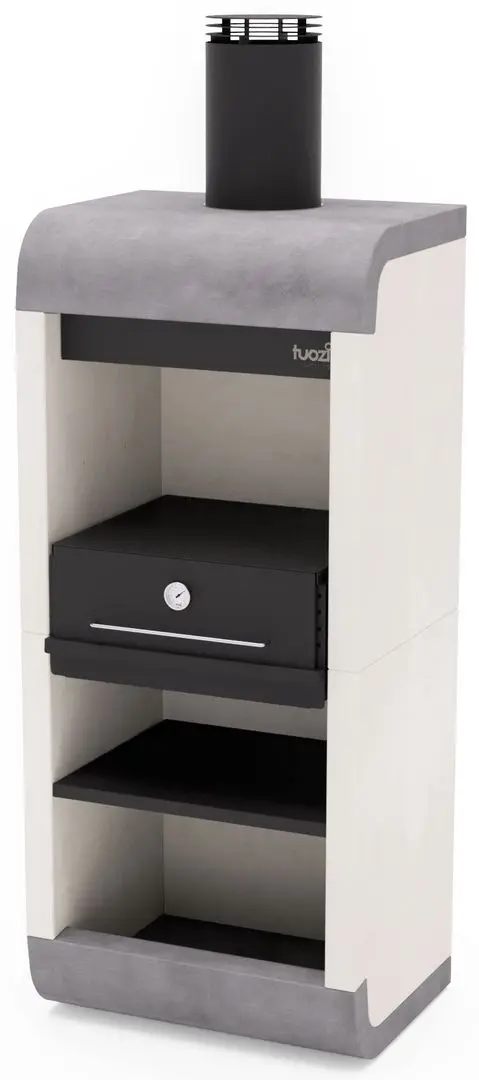 Gratar cu cuptor de pizza Tuozi Sud Plus (Black/White)