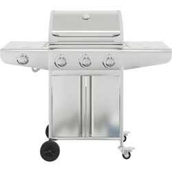 Gratar pe gaz VidaXL 367590 (Inox) Thumb
