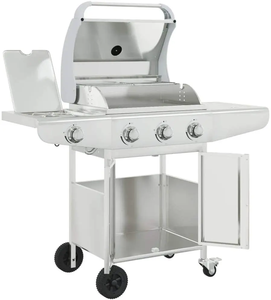 Gratar pe gaz VidaXL 367590 (Inox)