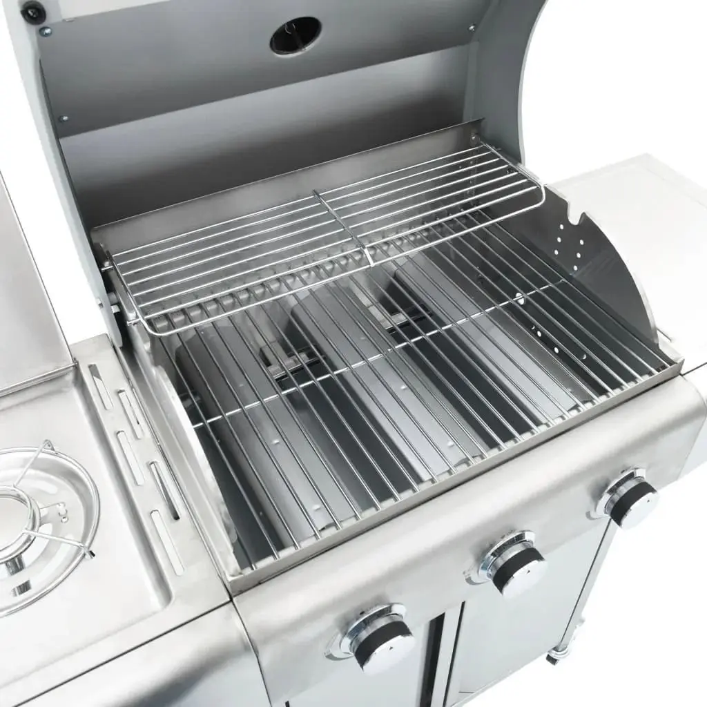 Gratar pe gaz VidaXL 367590 (Inox)