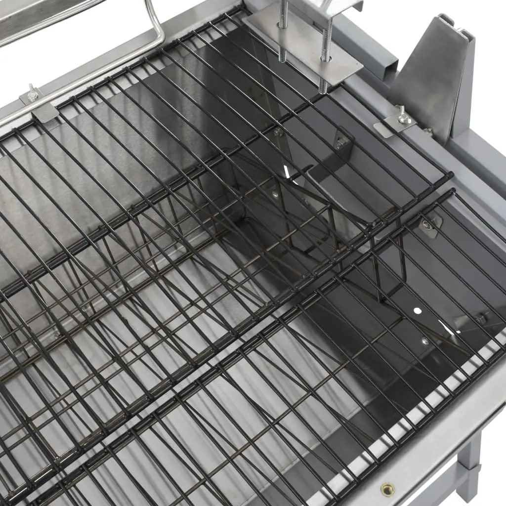 Gratar cu rotisor electric VidaXL 41349 (Inox)