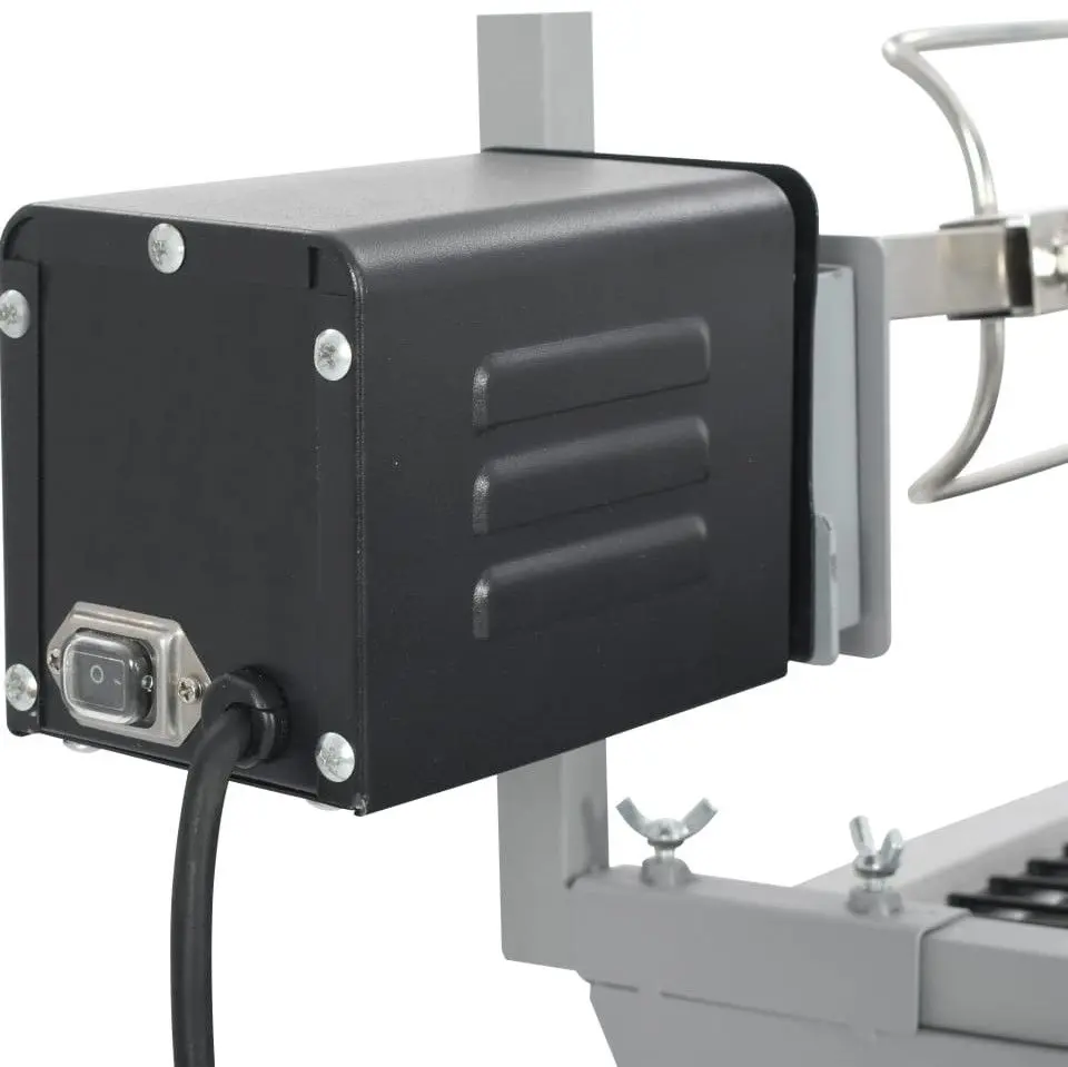 Gratar cu rotisor electric VidaXL 41349 (Inox)