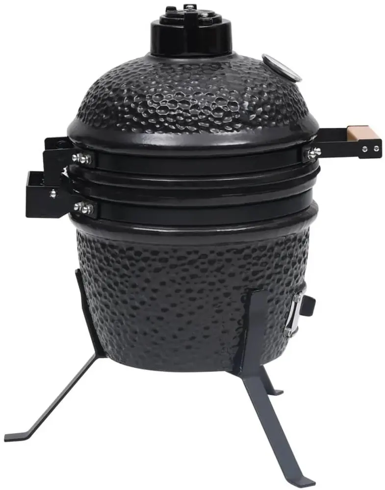 Gratar cu afumatoare VidaXL 316093 (Black)