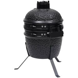 Gratar cu afumatoare VidaXL 316093 (Black) Thumb