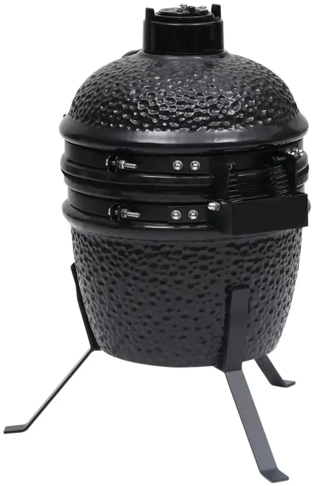 Gratar cu afumatoare VidaXL 316093 (Black)