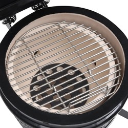Gratar cu afumatoare VidaXL 316093 (Black) Thumb