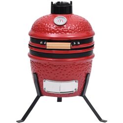 Gratar cu afumatoare VidaXL 316095 (Red) Thumb