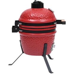 Gratar cu afumatoare VidaXL 316095 (Red) Thumb
