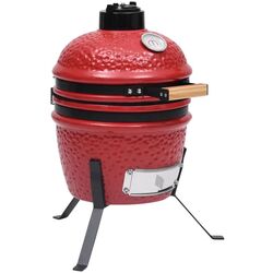 Gratar cu afumatoare VidaXL 316095 (Red)