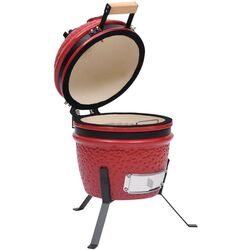 Gratar cu afumatoare VidaXL 316095 (Red) Thumb