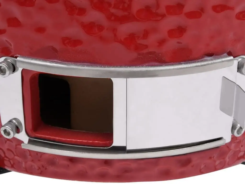 Gratar cu afumatoare VidaXL 316095 (Red) - 7