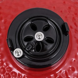 Gratar cu afumatoare VidaXL 316095 (Red) Thumb