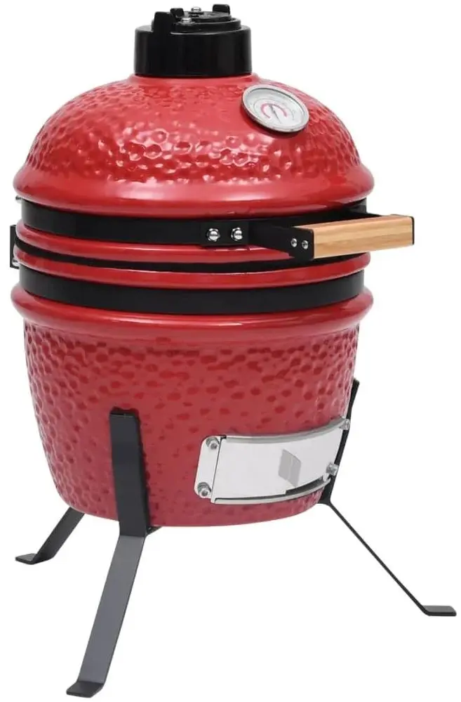Gratar cu afumatoare VidaXL 316095 (Red)
