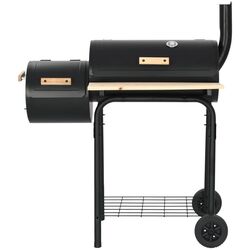 Gratar-afumatoare VidaXL 45365 (Black)