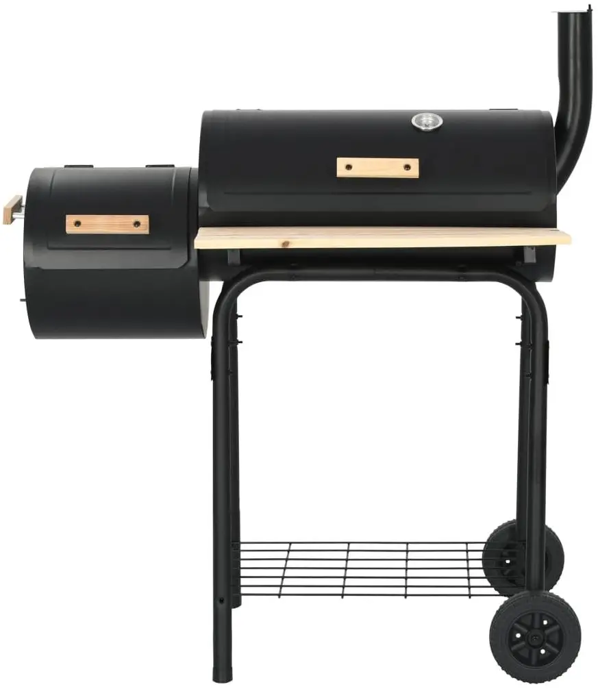 Gratar-afumatoare VidaXL 45365 (Black)