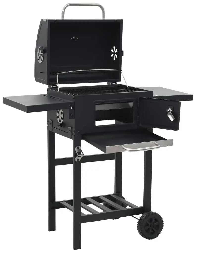 Гриль + печь для пиццы 3в1 vidaXL 3079733 (Black) - 3