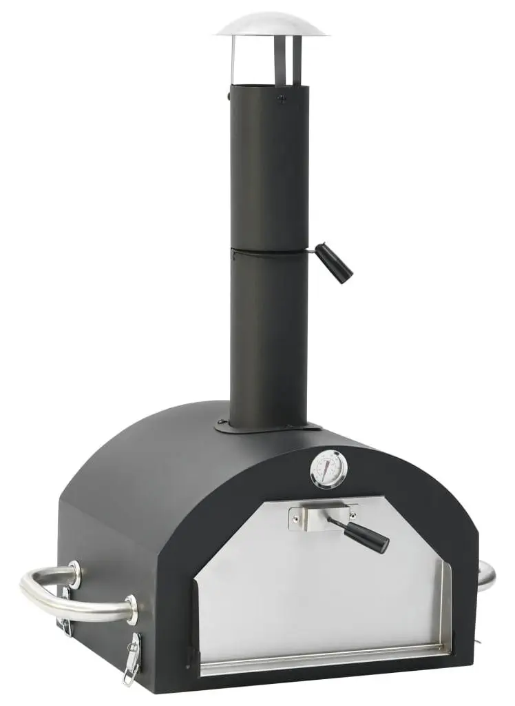 Гриль + печь для пиццы 3в1 vidaXL 3079733 (Black) - 7