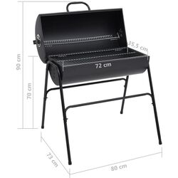 Gratar VidaXL 313635 (Black) Thumb