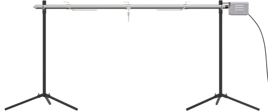 Гриль vidaXL 319970 (Inox/Black)