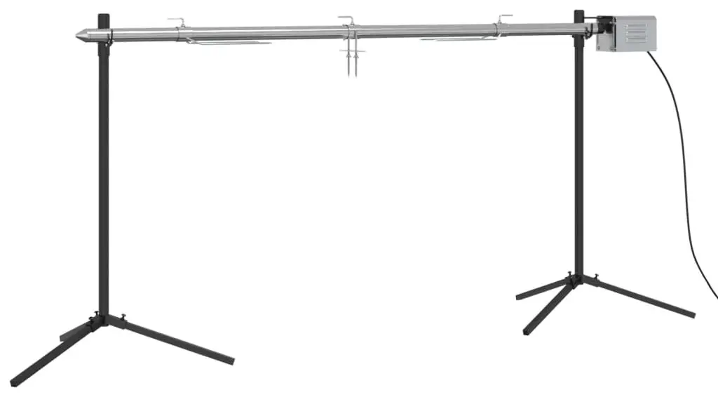 Гриль vidaXL 319970 (Inox/Black)