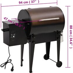 Gratar VidaXL 360067 (Black) Thumb