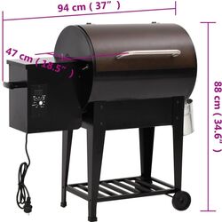 Гриль VidaXL 360068 (Black) Thumb