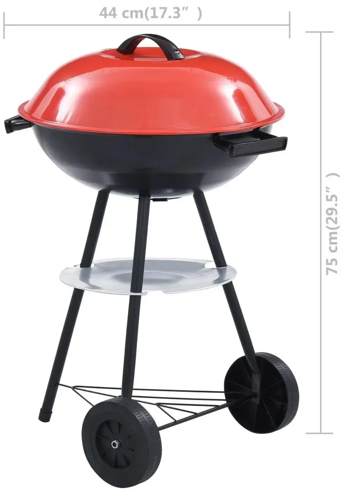 Gratar VidaXL 46611 (Black/Red) - 8